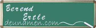 Berend Ertle Visitenkarte